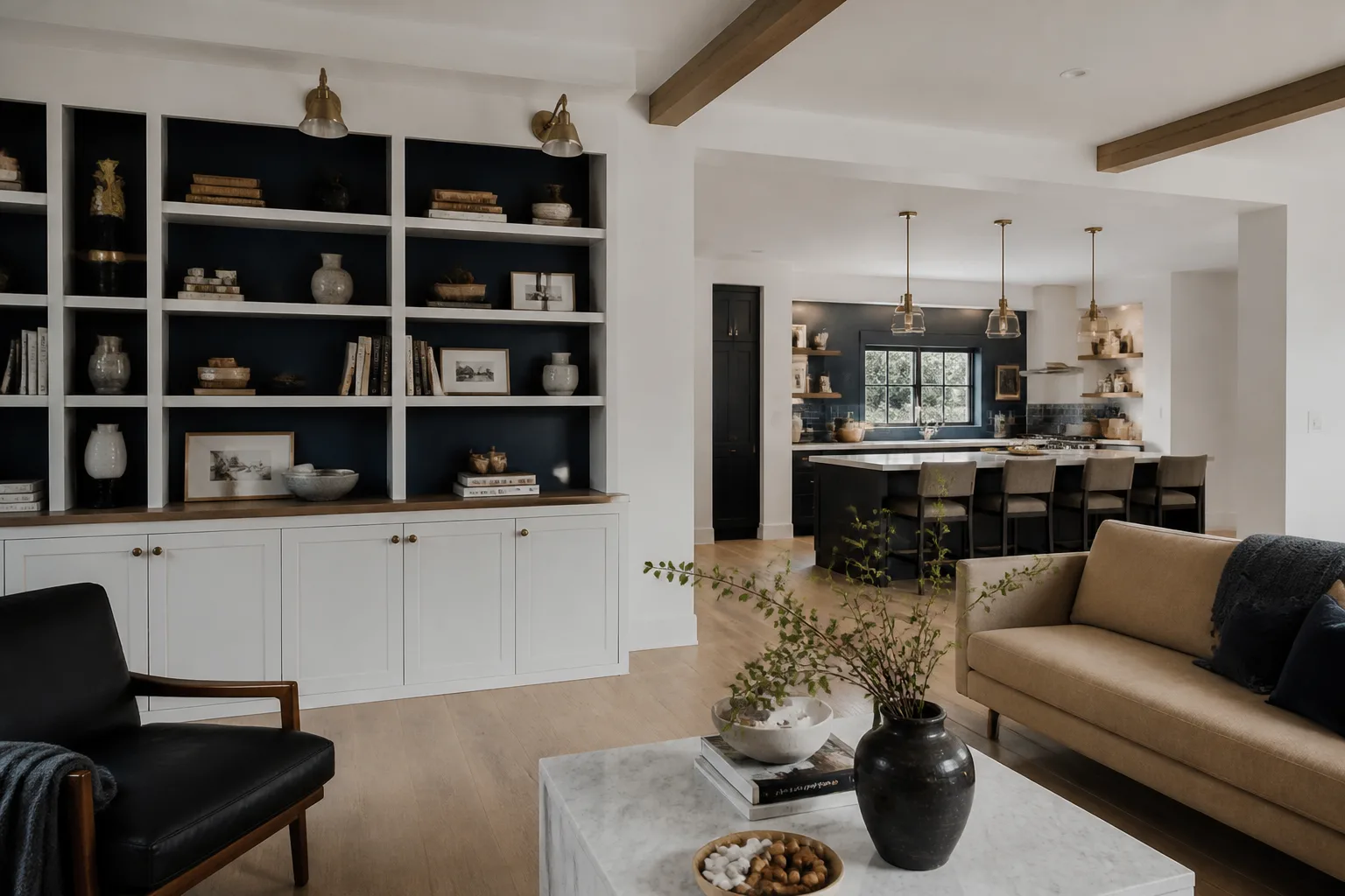 An open living space after a whole-home remodel